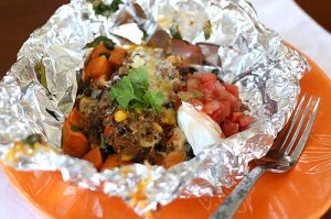 foil packet tacos