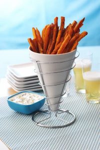 Sweet Potato Fries With Blue Cheese Dressing Sweet Potato Fries With Blue Cheese Dressing