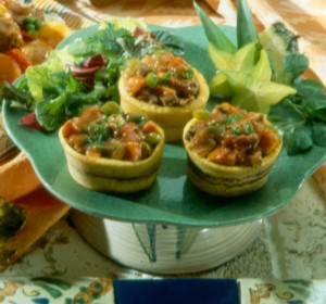 Caribbean Sweet Potato Stuffed Plantains