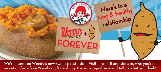 Wendy's Baked Sweet Potato Contest