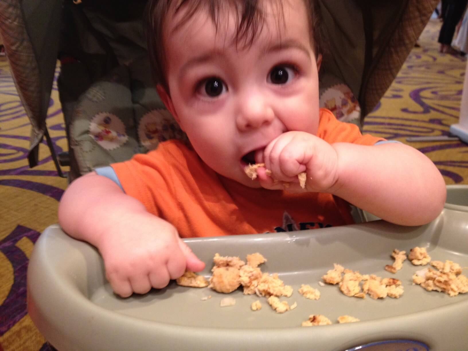 baby eating